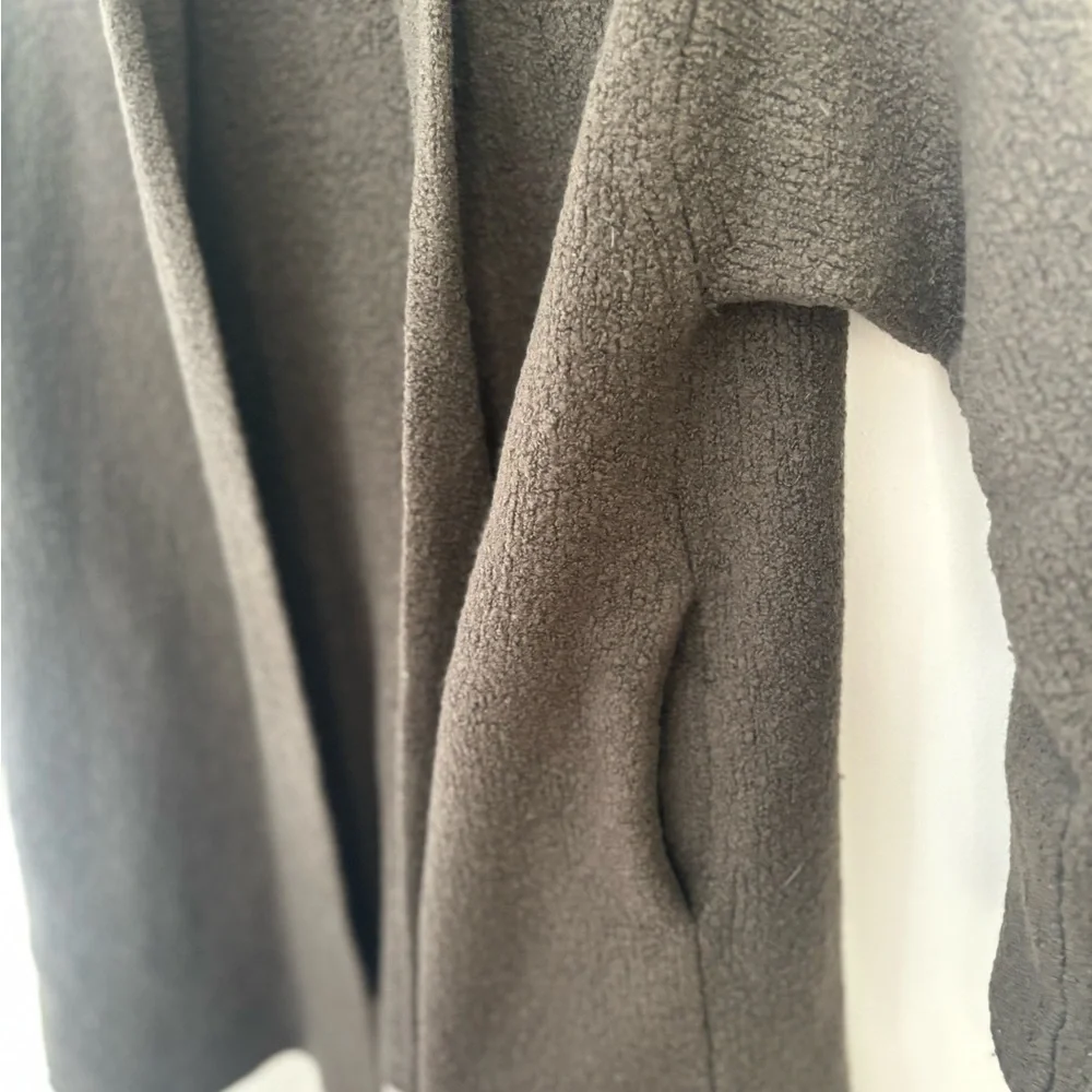 Vince Grey Wool Blend Open Front Cardigan Size S Quiet Luxury - Picture 6 of 9